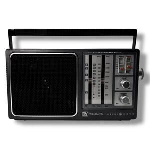General Electric 4 Band Receiver TV/WB/AM/FM Radio 7-2945A (Untested)
